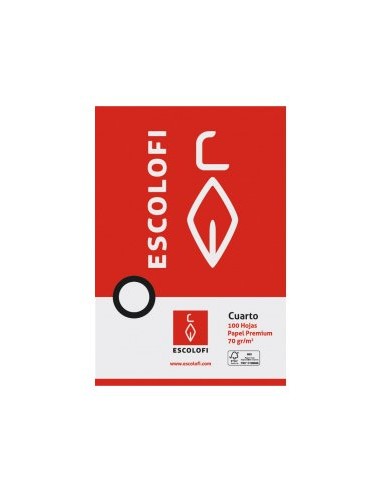 PAPEL ESCOLOFI 4º 100h MM. 4x4x1